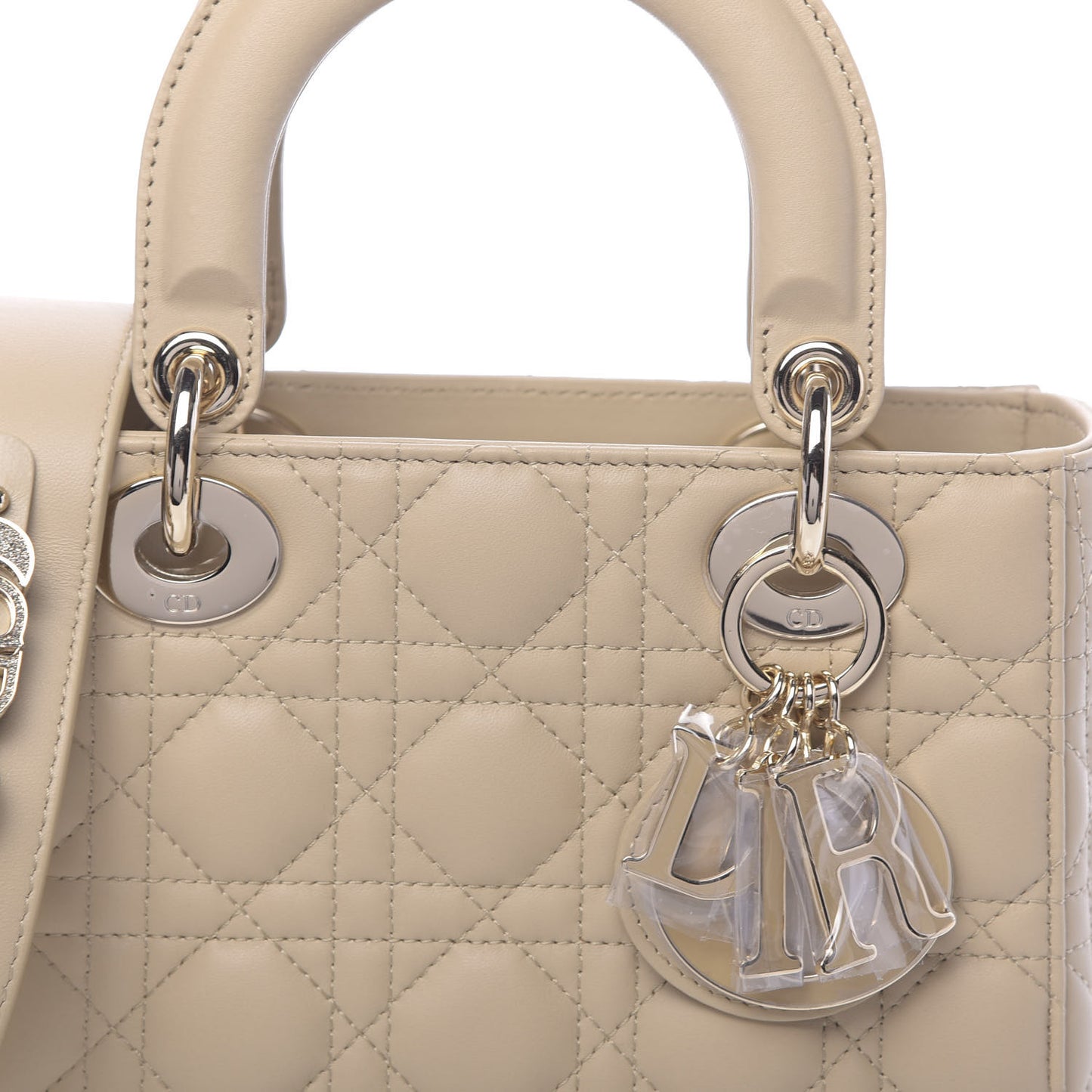 Lambskin Cannage Small My ABCDior Lady Dior Beige