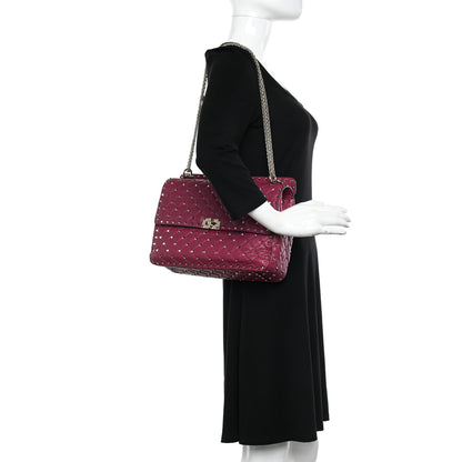 Valentino Garavani Nappa Large Rockstud Spike Shoulder Bag Camelia 2 of 16
