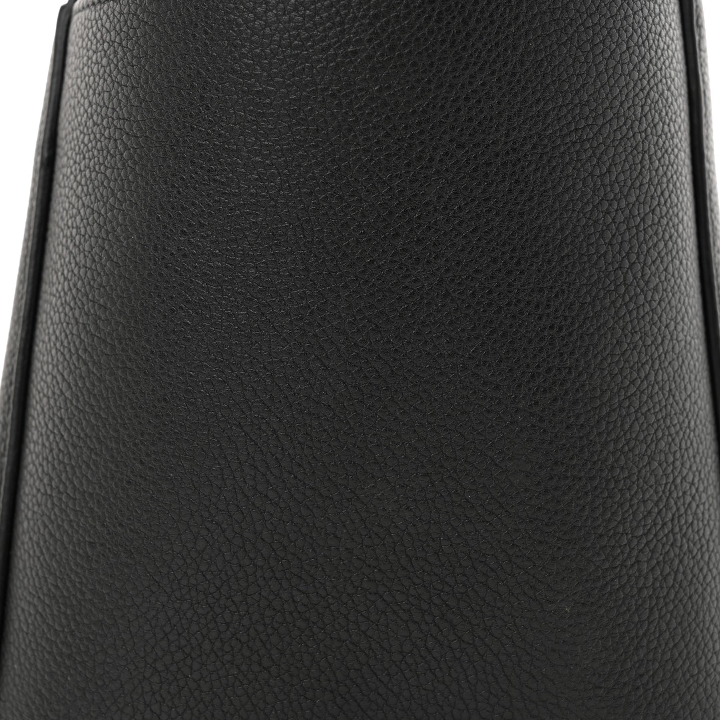 Soft Grained Calfskin Sangle Bucket Bag Black