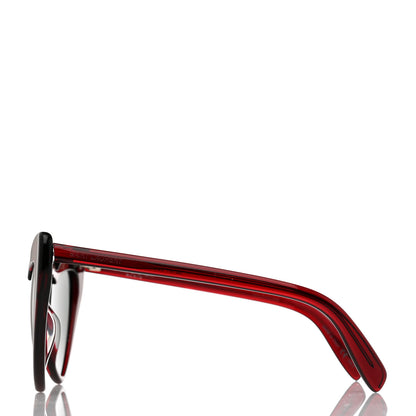 Saint Laurent Acetate Heart Frame Loulou SL181 Sunglasses Burgundy 3 of 8
