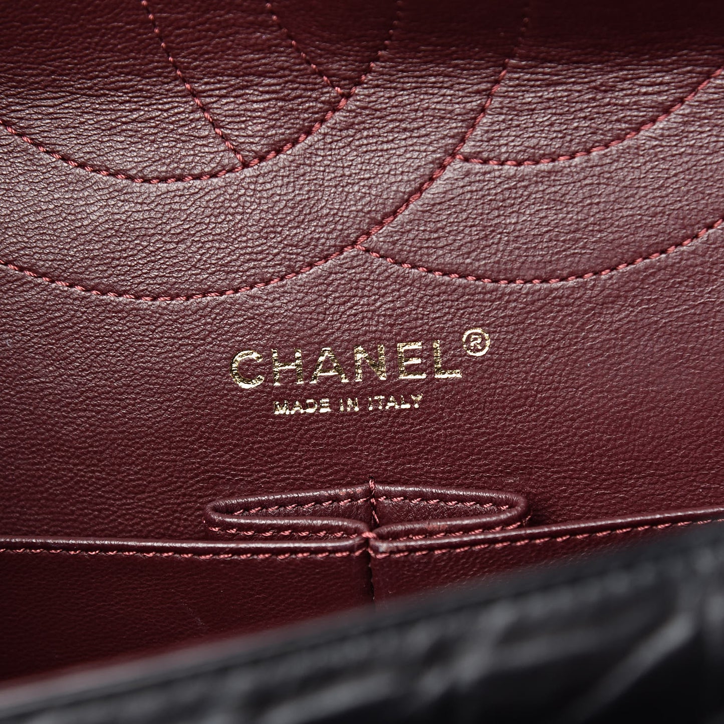 Aged Calfskin Quilted 2.55 Reissue 227 Flap Black