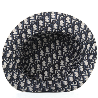 Christian Dior Oblique Reversible Teddy-D Brim Bucket Hat 57 Blue 4 of 6