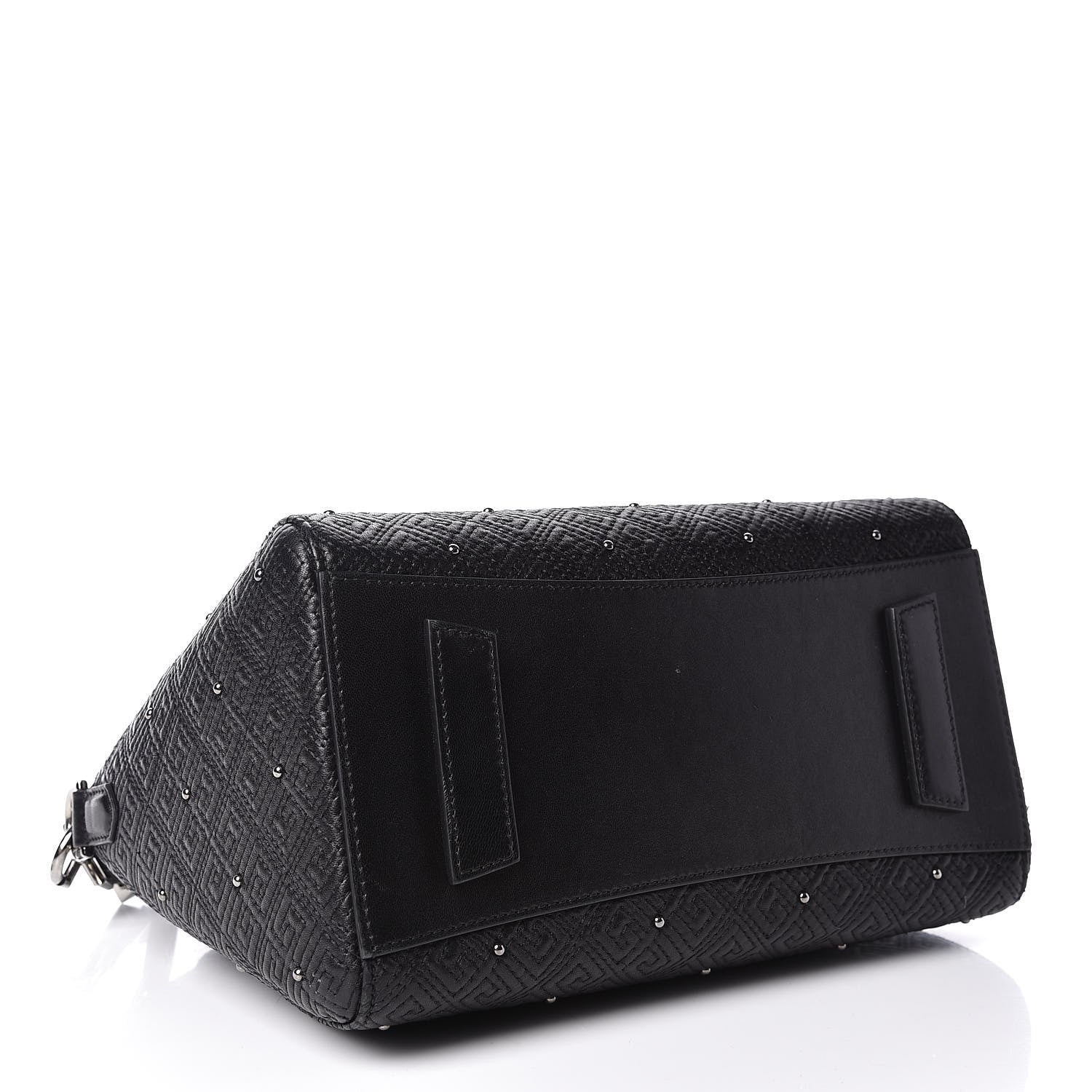 Givenchy Lambskin Logo Embossed Small Studded Antigona Black 4 of 18