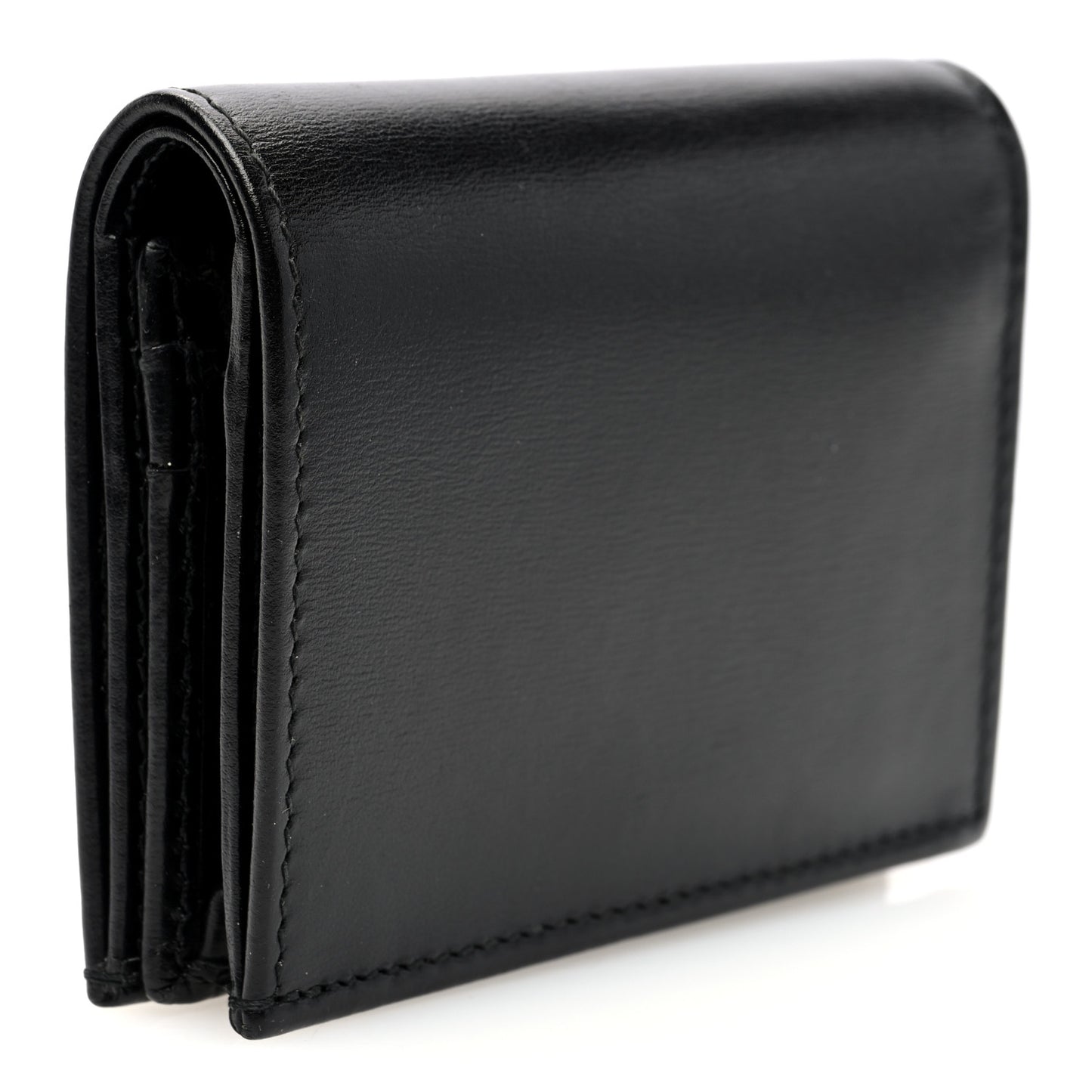 Boarded Plutone Calfskin Horsebit 1955 Card Case Wallet Black