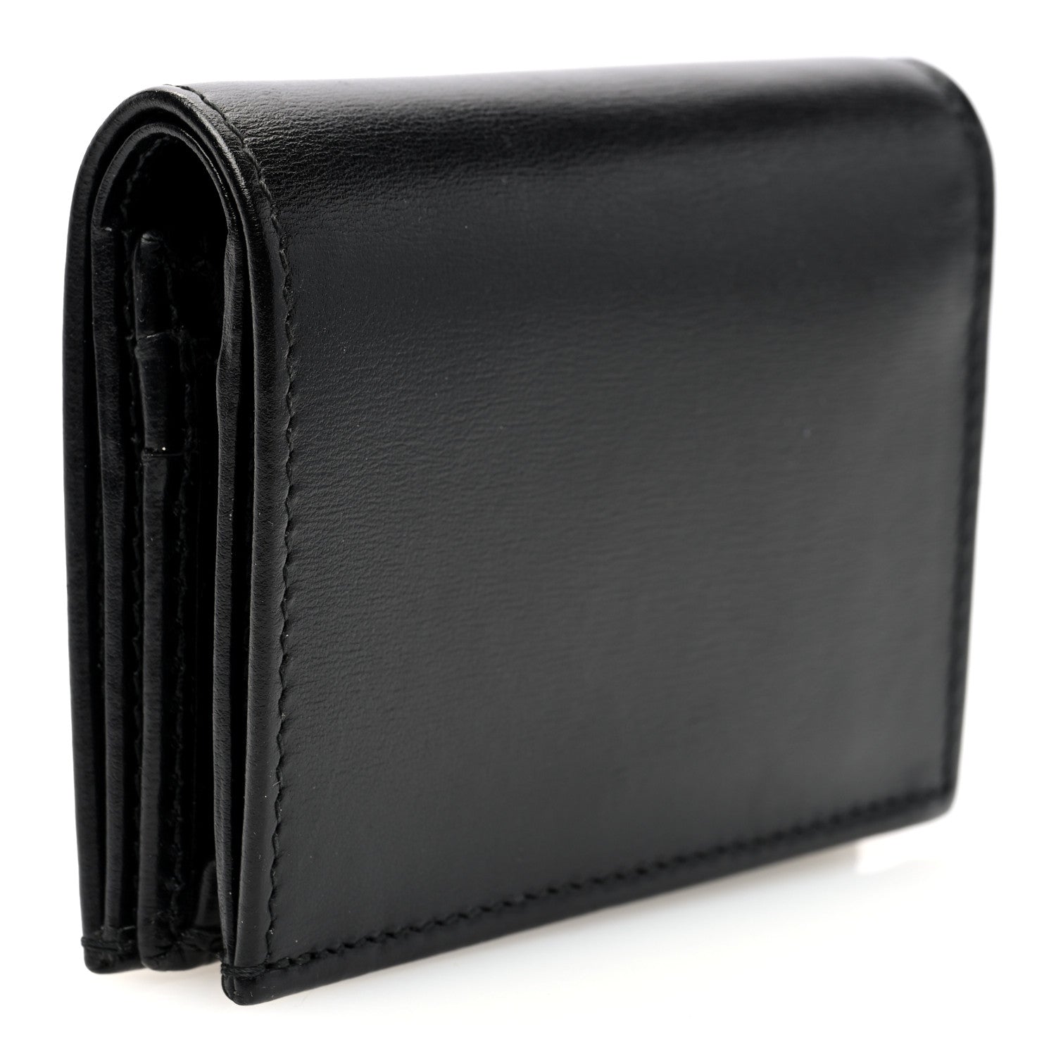 Gucci Boarded Plutone Calfskin Horsebit 1955 Card Case Wallet Black 3 of 6