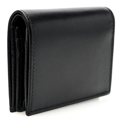 Gucci Boarded Plutone Calfskin Horsebit 1955 Card Case Wallet Black 3 of 6