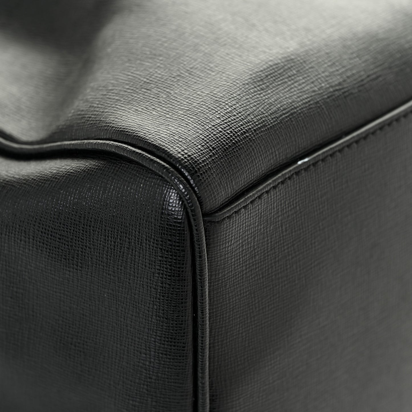 Saffiano Calfskin Palazzo Duffle Bag Black