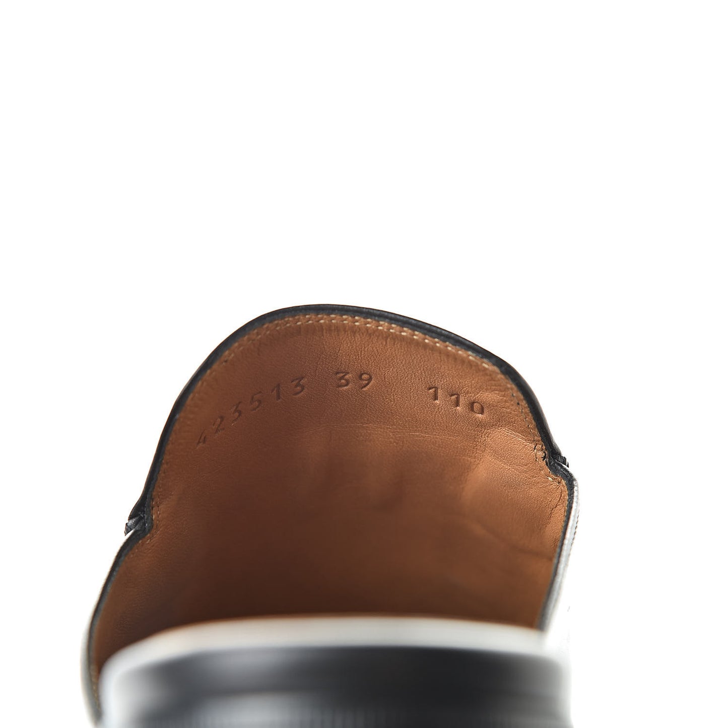 Calfskin Womens Princetown Slippers 39 Black