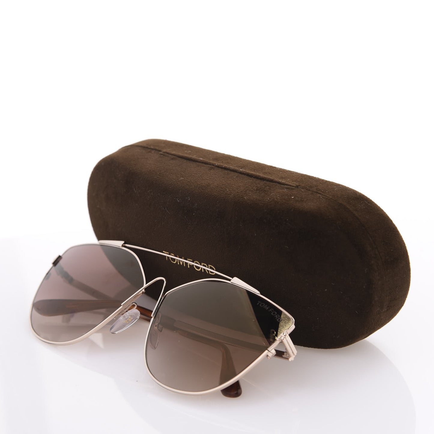 Jacquelyn 02 Aviator Sunglasses TF563 Rose Gold