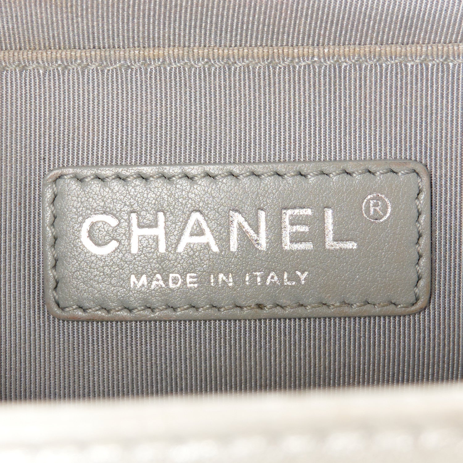 Chanel Metallic Perforated Lambskin Quilted Medium Boy Flap Argent 6 of 12
