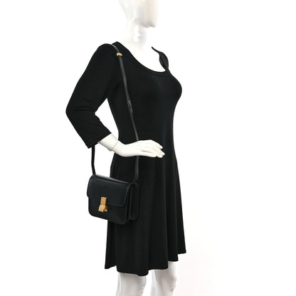 Celine Box Calfskin Teen Classic Box Flap Bag Black 2 of 11