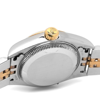 Rolex Stainless Steel 18K Yellow Gold 26mm Oyster Perpetual Datejust Watch White 79173 4 of 4