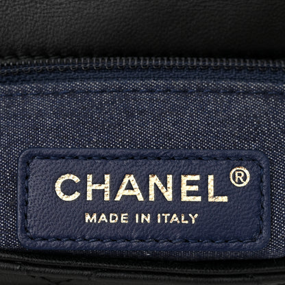 Chanel Lambskin Quilted Resin Bi-Color Chain Flap Bag Black 6 of 10