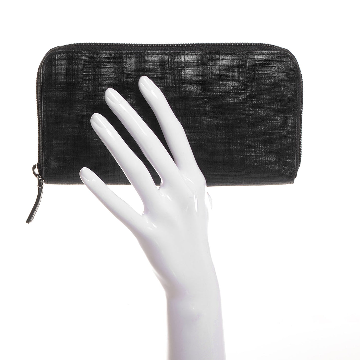 Zucca Spalmati Zip Around Wallet Black