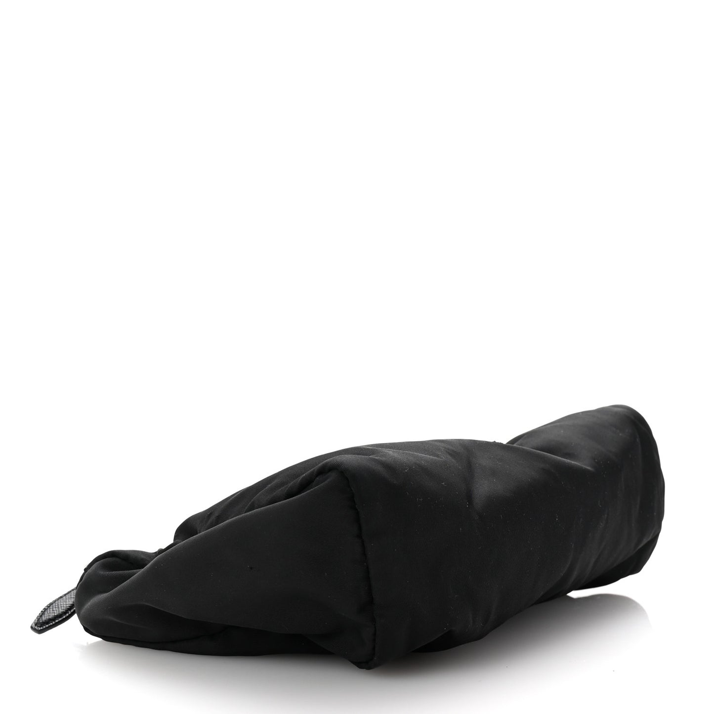 Nylon Tessuto Cosmetic Pouch Black