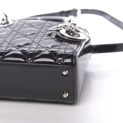 Christian Dior Patent Cannage Mini Lady Dior Black 10 of 11