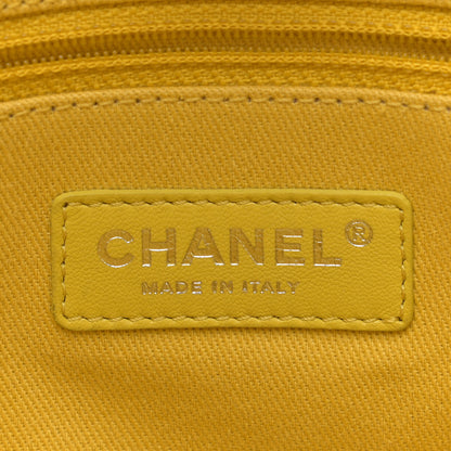 Chanel Woven Straw Raffia Small Deauville Tote Yellow 8 of 10
