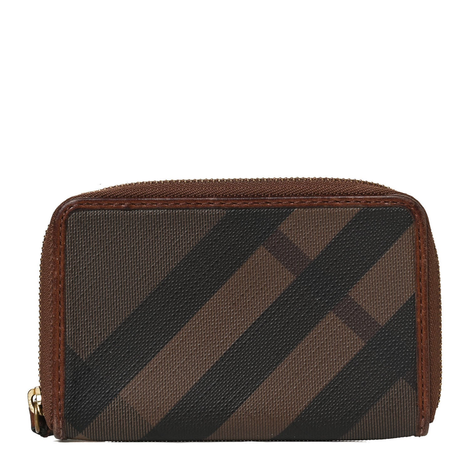 Burberry Smoked Check Zip Around Wallet 1 of 8