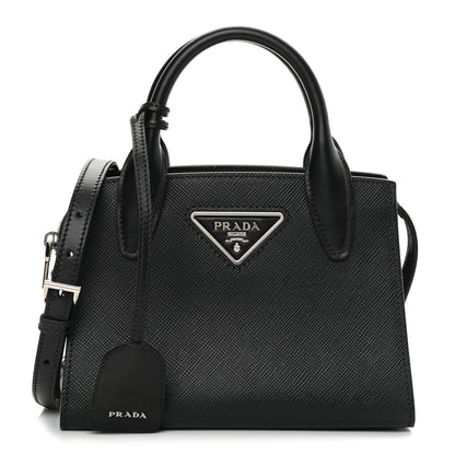 Prada Saffiano Cuir Calfskin Small Kristen Black 1 of 12