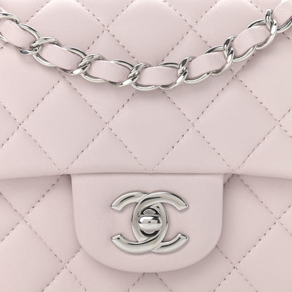 Chanel Lambskin Quilted Mini Rectangular Flap Light Purple 8 of 10