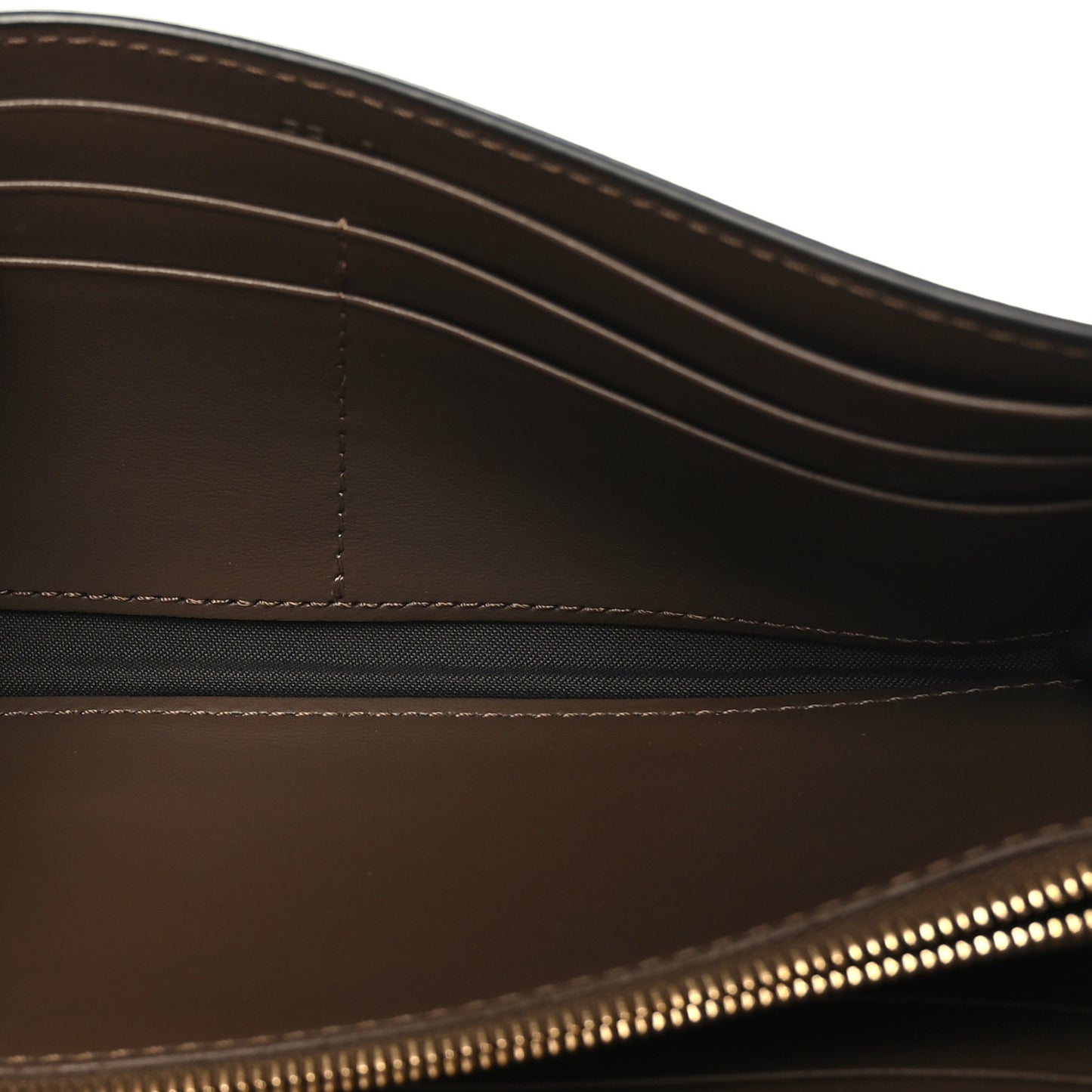 Vitello Soft F is Fendi Bi-Color FF 1974 Embossed Continental Envelope Wallet On Chain Maya Black