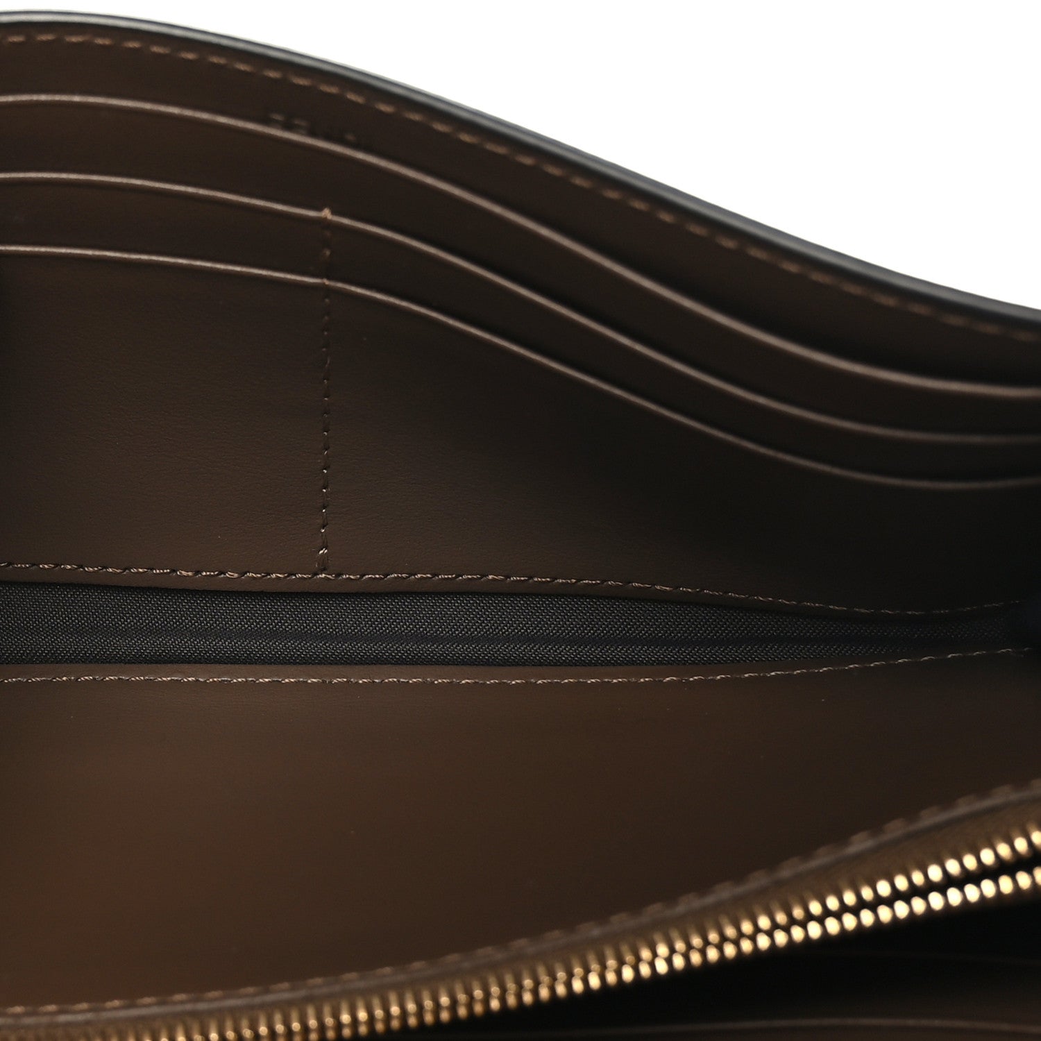 Fendi Vitello Soft F is Fendi Bi-Color FF 1974 Embossed Continental Envelope Wallet On Chain Maya Black 7 of 11