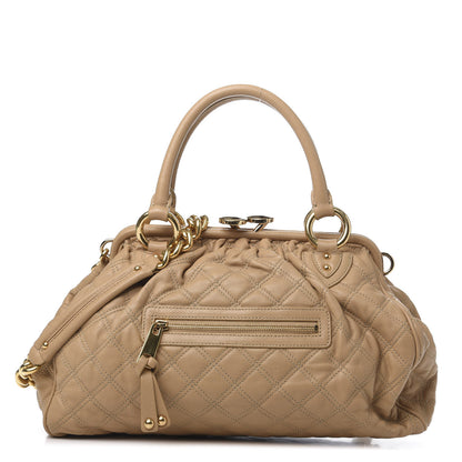 Marc Jacobs Calfskin Quilted Stam Camel 1 of 11