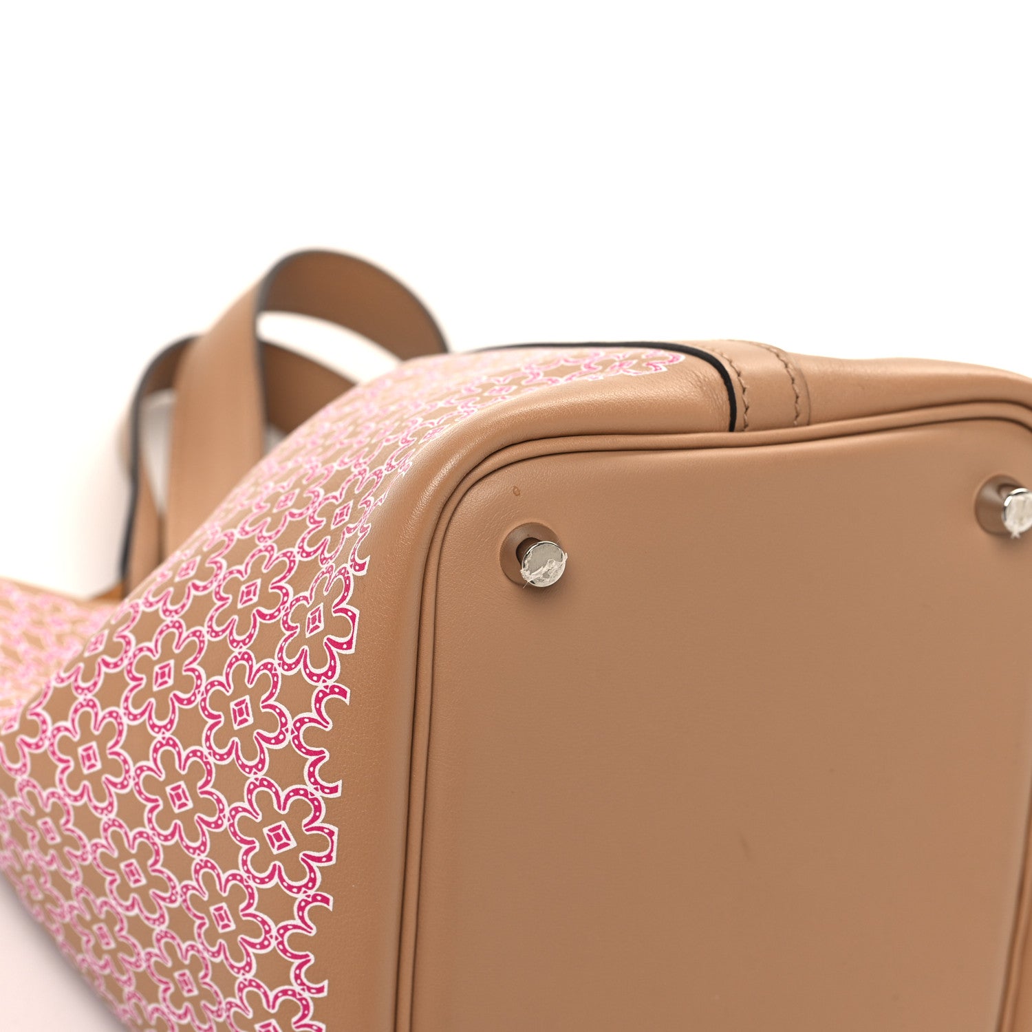 Hermes Swift Lucky Daisy Picotin Lock 18 PM Chai Rose White 11 of 13