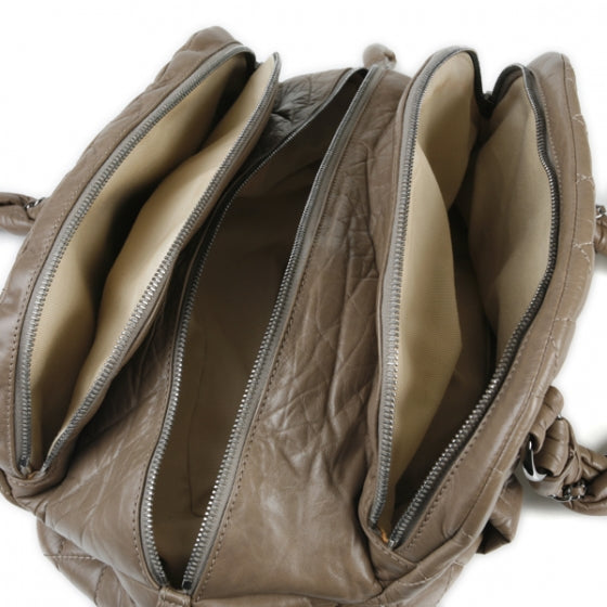 Chanel Lambskin Vintage Ligne Lady Braid Tote Taupe 8 of 11