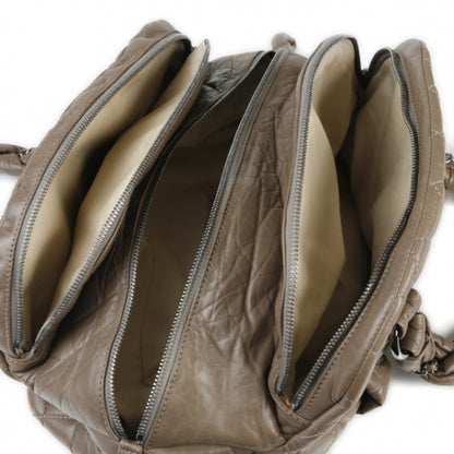 Chanel Lambskin Vintage Ligne Lady Braid Tote Taupe 8 of 11