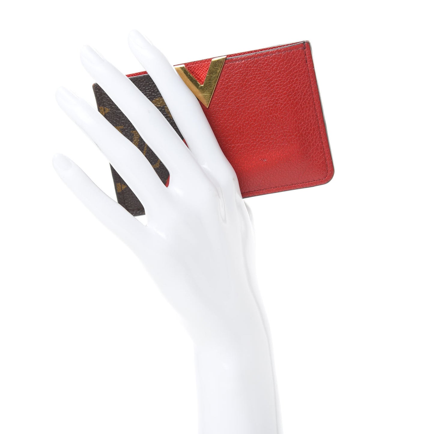 Calfskin Monogram Kimono Tote Card Holder Cherry