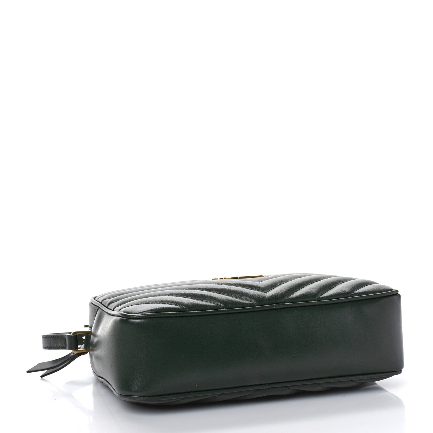 Saint Laurent Calfskin Matelasse Monogram Lou Camera Bag Vert Fonce 4 of 8