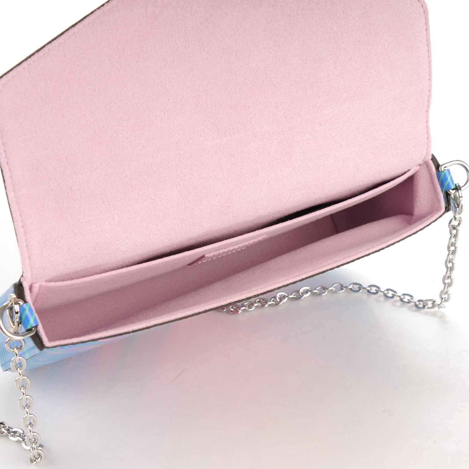 Louis Vuitton Epi Tropical Pochette Felicie Blue Rose 6 of 8