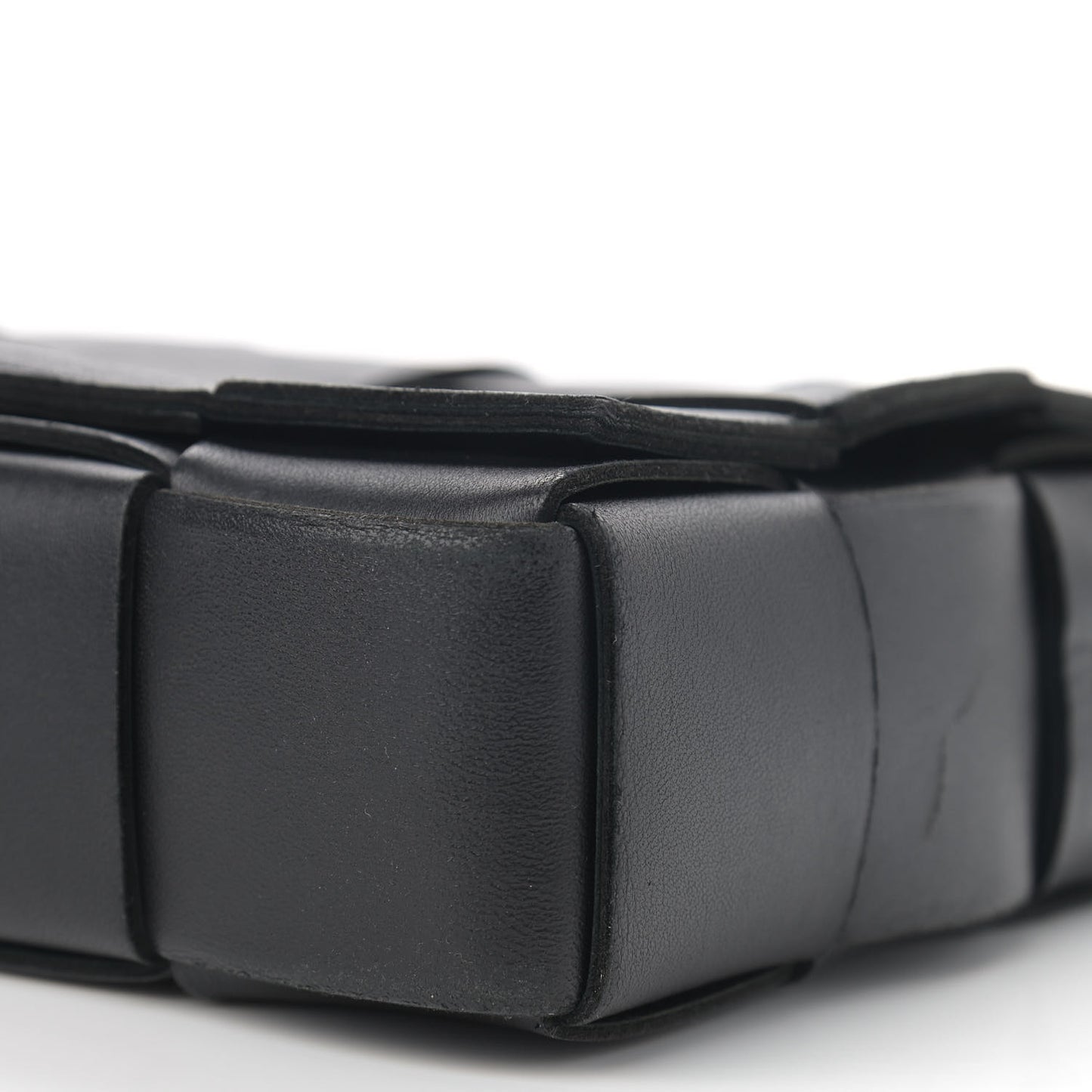 Nappa Maxi Intreccio Cassette Bag Black