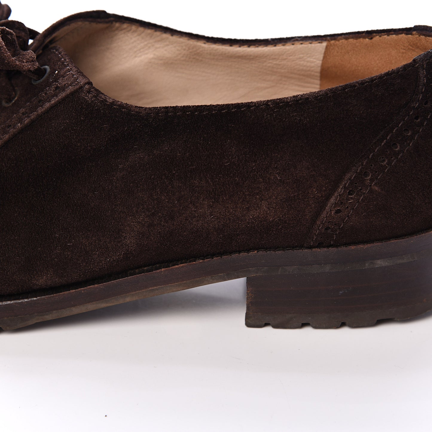 Suede CC Lace Up Oxford 38 Brown