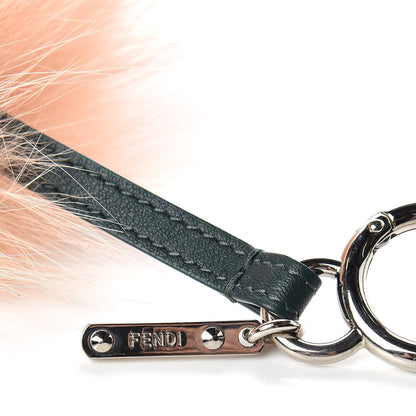 Fendi Fox Fur Calfskin Hypnoteyes Coin Purse Bag Charm Palmspring English Green 3 of 4