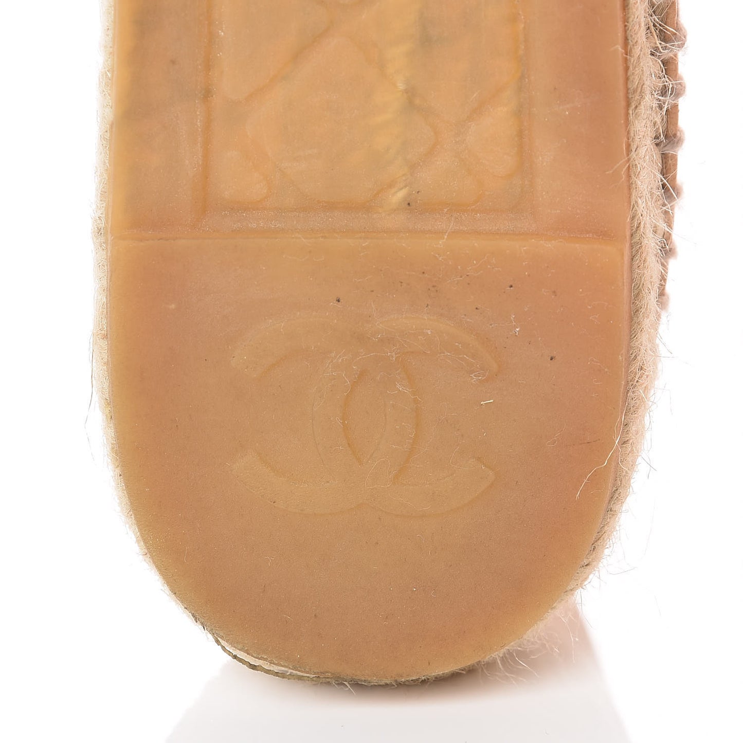 Lambskin CC Espadrilles 37 Light Orange