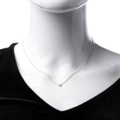Tiffany Sterling Silver Diamond .03ct Elsa Peretti Diamonds by the Yard Pendant Necklace 2 of 6