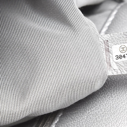 Chanel Metallic Goatskin Quilted Large 19 Flap Silver 6 of 9