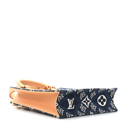 Louis Vuitton Jacquard Since 1854 Petit Sac Plat Blue 4 of 8