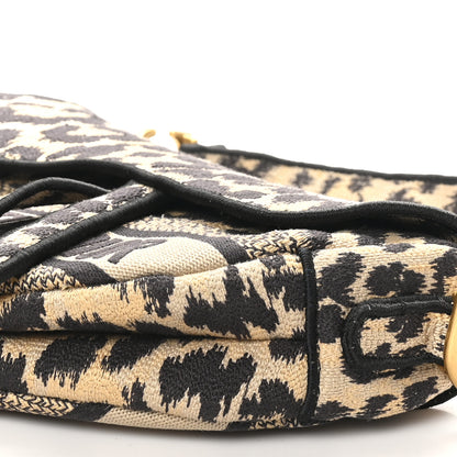 Christian Dior Canvas Mizza Embroidered Saddle Bag Beige Multicolor 10 of 10