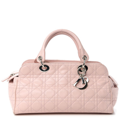 Christian Dior Lambskin Cannage Soft Lady Dior Satchel Light Pink 1 of 10