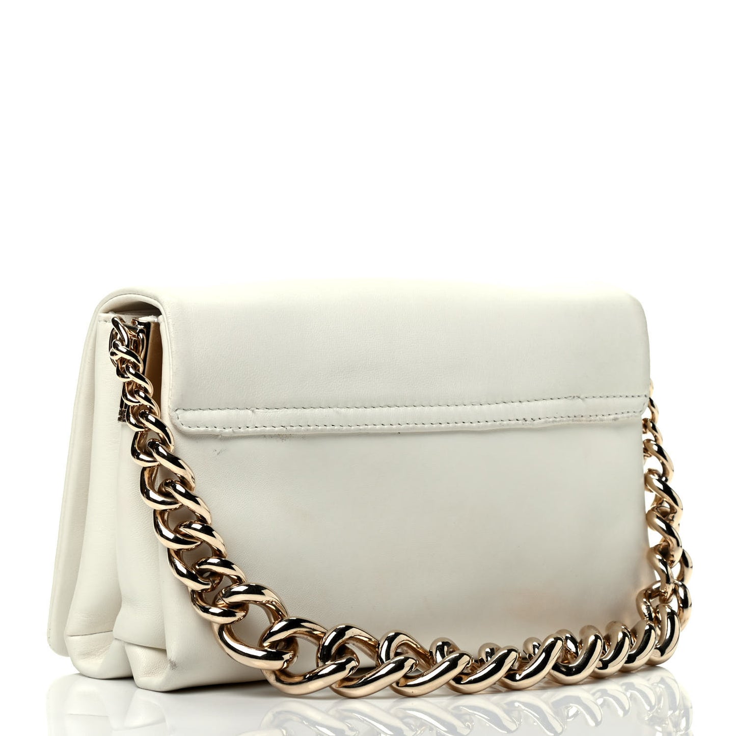 Nappa Palazzo Sultan Shoulder Bag White