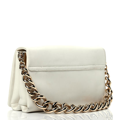 Versace Nappa Palazzo Sultan Shoulder Bag White 3 of 10