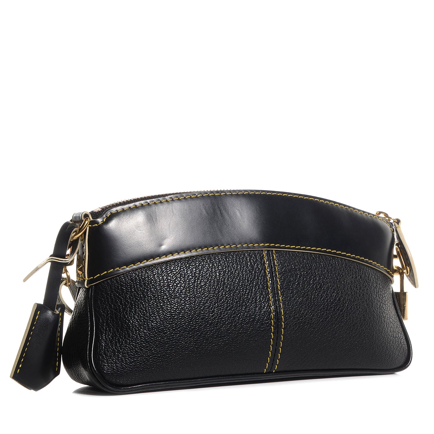 Louis Vuitton Suhali Lockit Clutch Black 3 of 7