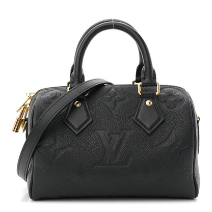 Louis Vuitton Empreinte Monogram Giant Speedy Bandouliere 20 Black 1 of 12