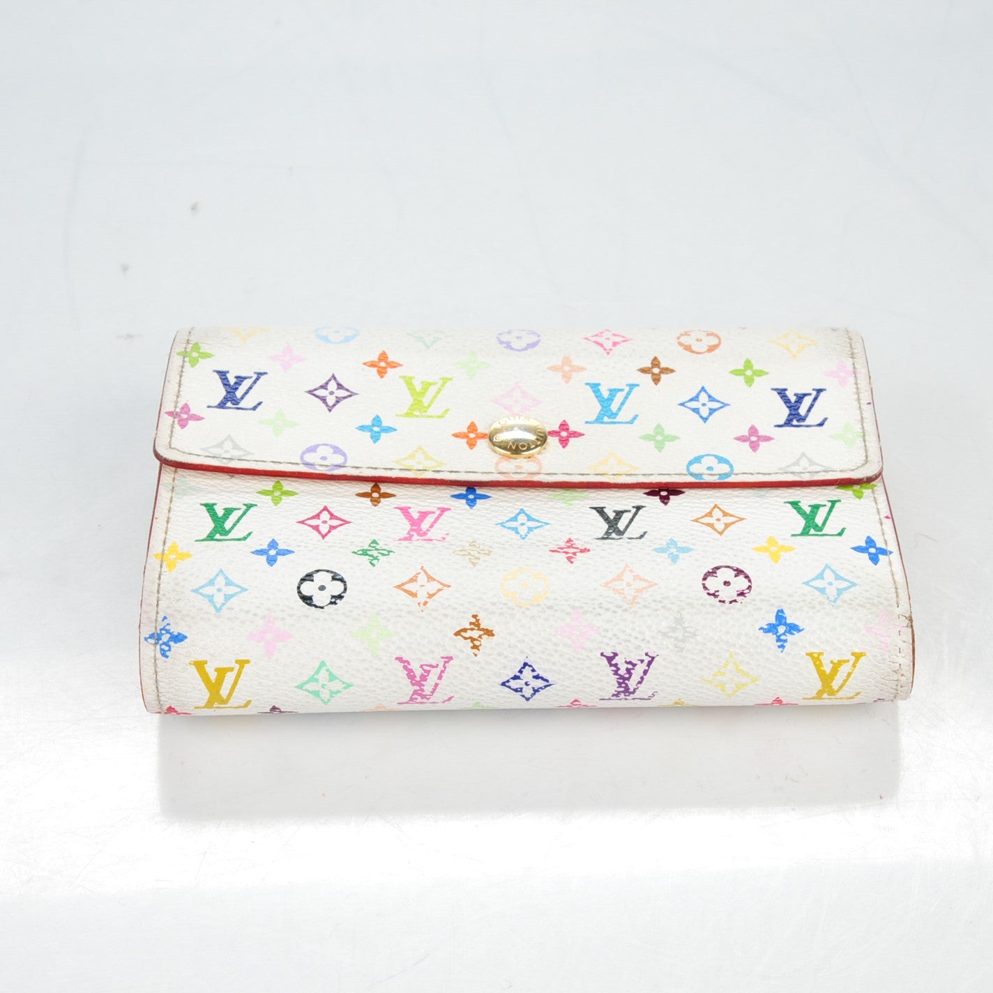Monogram Multicolor Alexandra Wallet White