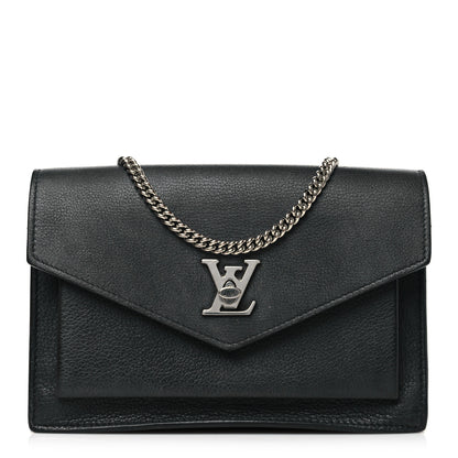 Louis Vuitton Soft Calfskin My Lockme Pochette Black 1 of 12