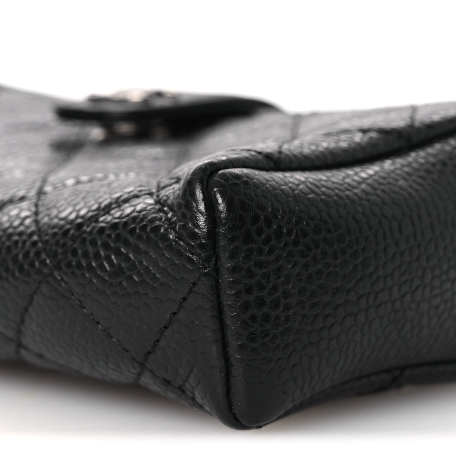 Chanel Caviar Quilted Phone Holder Clutch Black 11 of 11