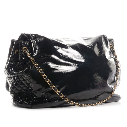 Chanel Vinyl Rock and Chain XL Flap Black 3 of 7